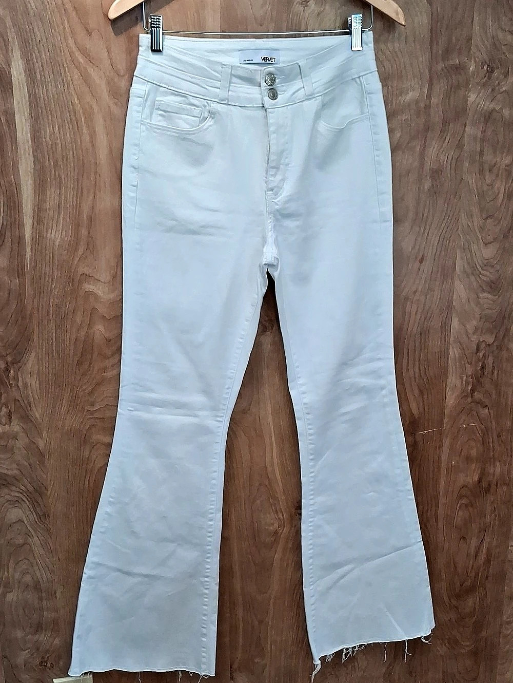 Vervet Los Angeles flare jeans Flare Jeans in White Waist 29